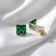 Surgical Stainless Steel Flat Back Earrings Birthstone Studs Screw Back CZ Stud Earrings Helix Cartilage Tragus Earrings Gift for Women Teen