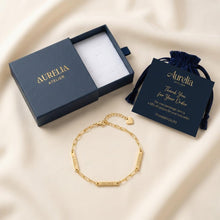 Custom Mini Name Bar Bracelet, Personalized Engraved Bracelet for Women, Dainty Paperclip Chain Jewelry, Gift for Her, Mom Birthday Gift