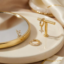 Gold Hoop Earrings Set 3 Pairs 14K Gold Plated Huggie Earrings Hypoallergenic Dainty Stack Cartilage Stud Earrings Gift for Women Teen