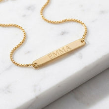 Custom Mini Name Bar Bracelet, Personalized Engraved Bracelet for Women, Dainty Paperclip Chain Jewelry, Gift for Her, Mom Birthday Gift