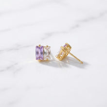 Gold Stud Earrings Birthstone Jewelry 14K Gold Plated Studs Helix Piercing Earrings Gift for Women Teen Birthday Anniversary Christmas Gift