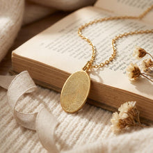 Actual Fingerprint Necklace, Personalized Memorial Jewelry, Custom Engraved Keepsake Pendant, Sympathy Gift for Mom, Gift for Her