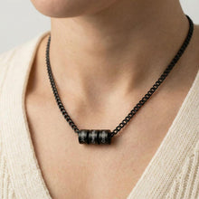 Personalized Mens Necklace with Family Names, Custom Name Bead Chain for Dad, Engraved Necklace for Him, Fathers Day Gift