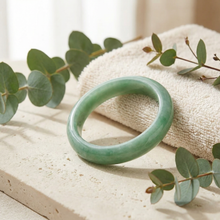 Light Green Jade Ring, Natural Grade A Jade Band, Slim Minimalist Gemstone Ring for Women, Real Stone Jewelry Sizes 3–13
