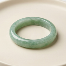 Light Green Jade Ring, Natural Grade A Jade Band, Slim Minimalist Gemstone Ring for Women, Real Stone Jewelry Sizes 3–13