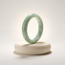 Light Green Jade Ring, Natural Grade A Jade Band, Slim Minimalist Gemstone Ring for Women, Real Stone Jewelry Sizes 3–13